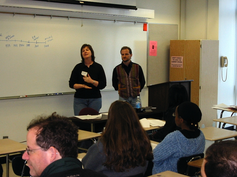 AI Mini-Conference 09.jpg - Mr. and Mrs. Kevin Gaffney and Deidre Jackson (now Gaffney) make a great couple in real life and during workshops. Here they are answering the burning question, "Where did the mandate go?"